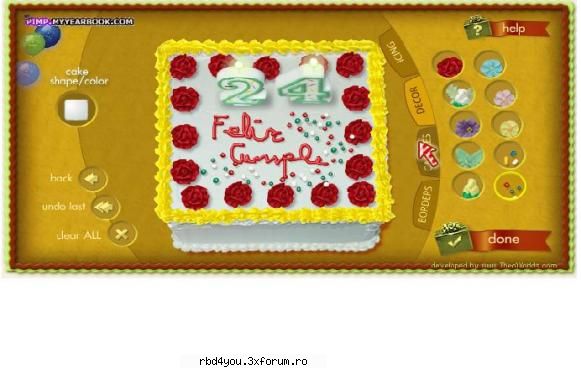 *_*happy b-day zis fac mai facut...am facut tort  prea nici nu's sigura dak pus   loca x annie