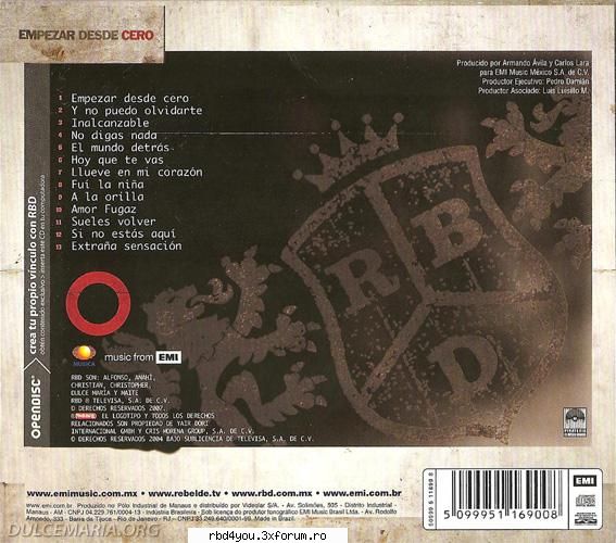 Empezar desde cero - hilary_vondy - RBD y R3B3LD3