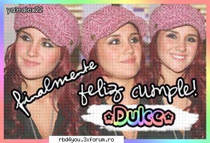 ..::HaPPy b-dAy,pRnTzEsItA::... - hilary_vondy - Dulce
