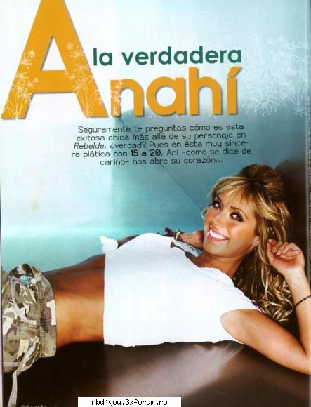 ...................:POZE:............... - anahi_rebelde - Anahi
