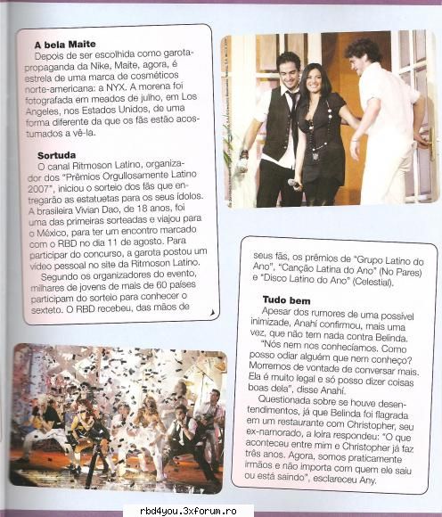 articole... - chica_PINKcover - RBD y R3B3LD3