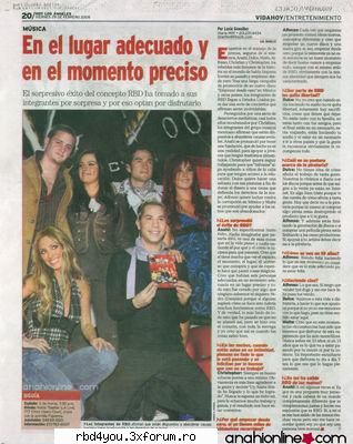 articole... - anahi_rebelde - RBD y R3B3LD3