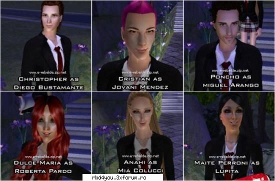 sims 2 with rbd - rbdulce_rob - RBD y R3B3LD3